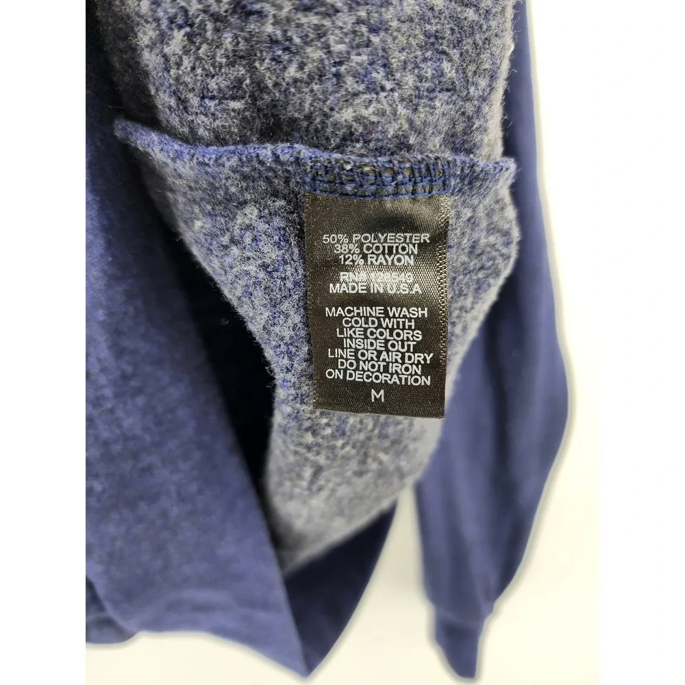 Aviator Nation Venice CA Rainbow Surfer‎ Crewneck Sweatshirt Blue Mens Medium